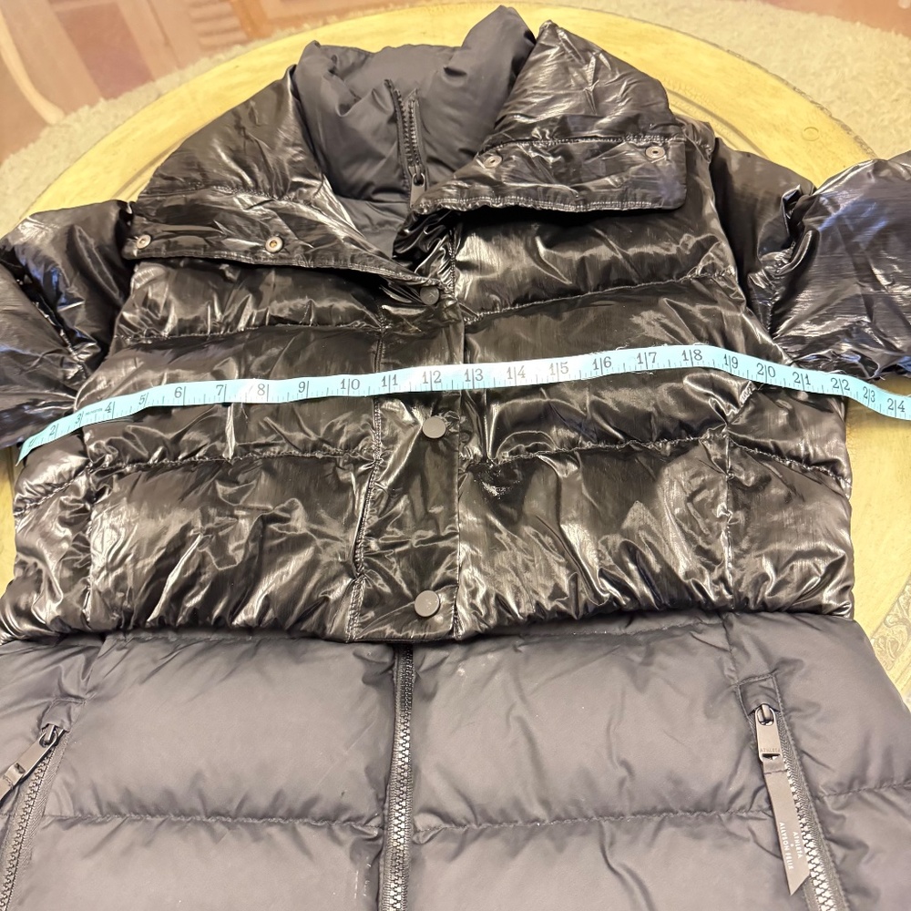 Athleta X Allyson Felix Womens Black Down LEGEND DOWNTOWN METALLIC JACKET Medium - Picture 12 of 15